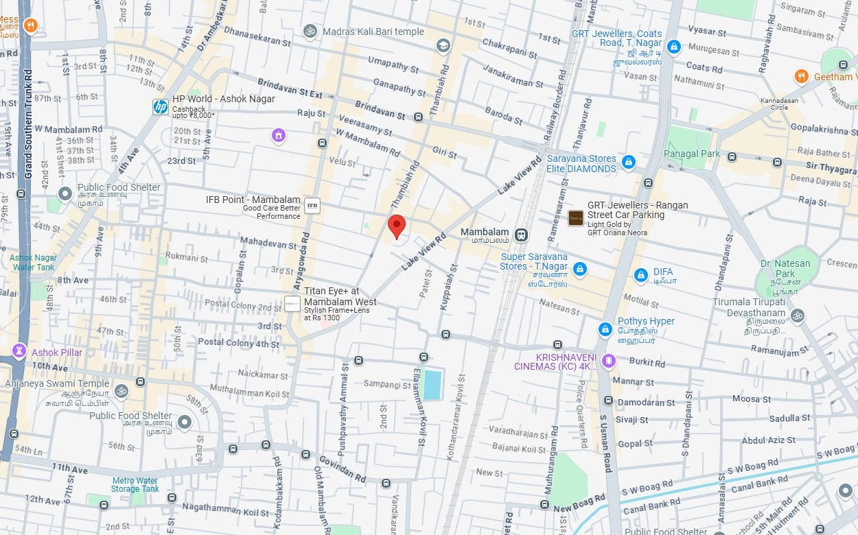 Location Map — Perfect Pranithi