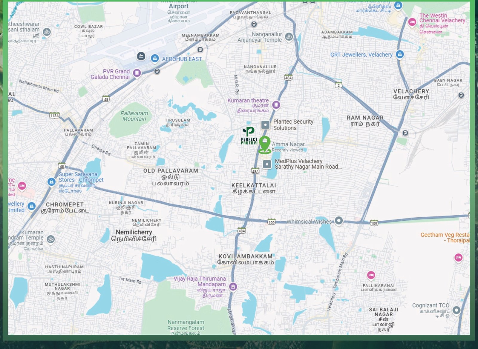 Perfect Pruthvi location map